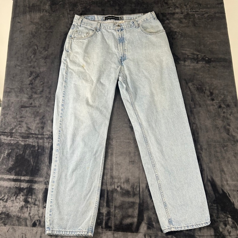 Levi's SilverTab Jeans Mens 38x34 Light Wash Straight Relaxed Baggy Vintage 90s